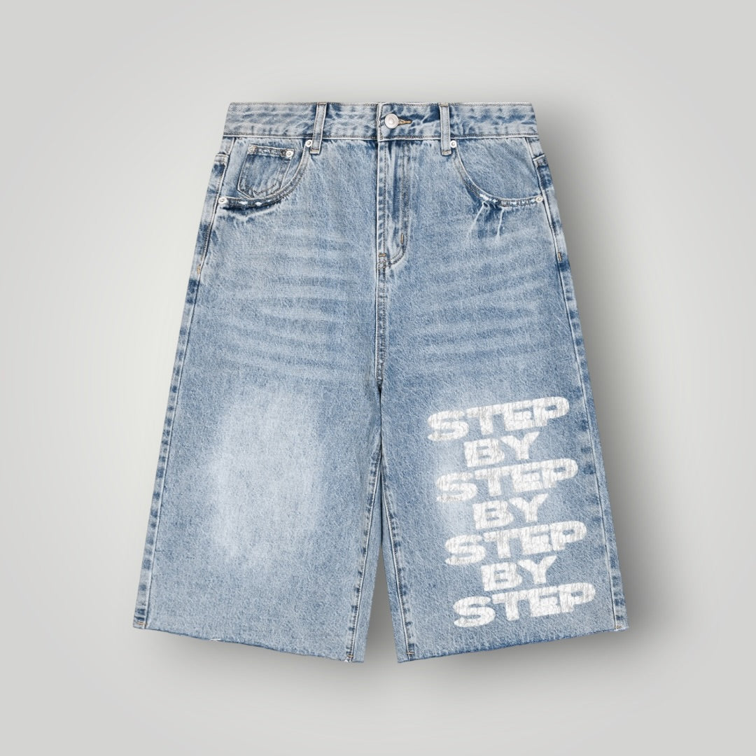 STEP BY STEP BLUEA JEAN SHORTS