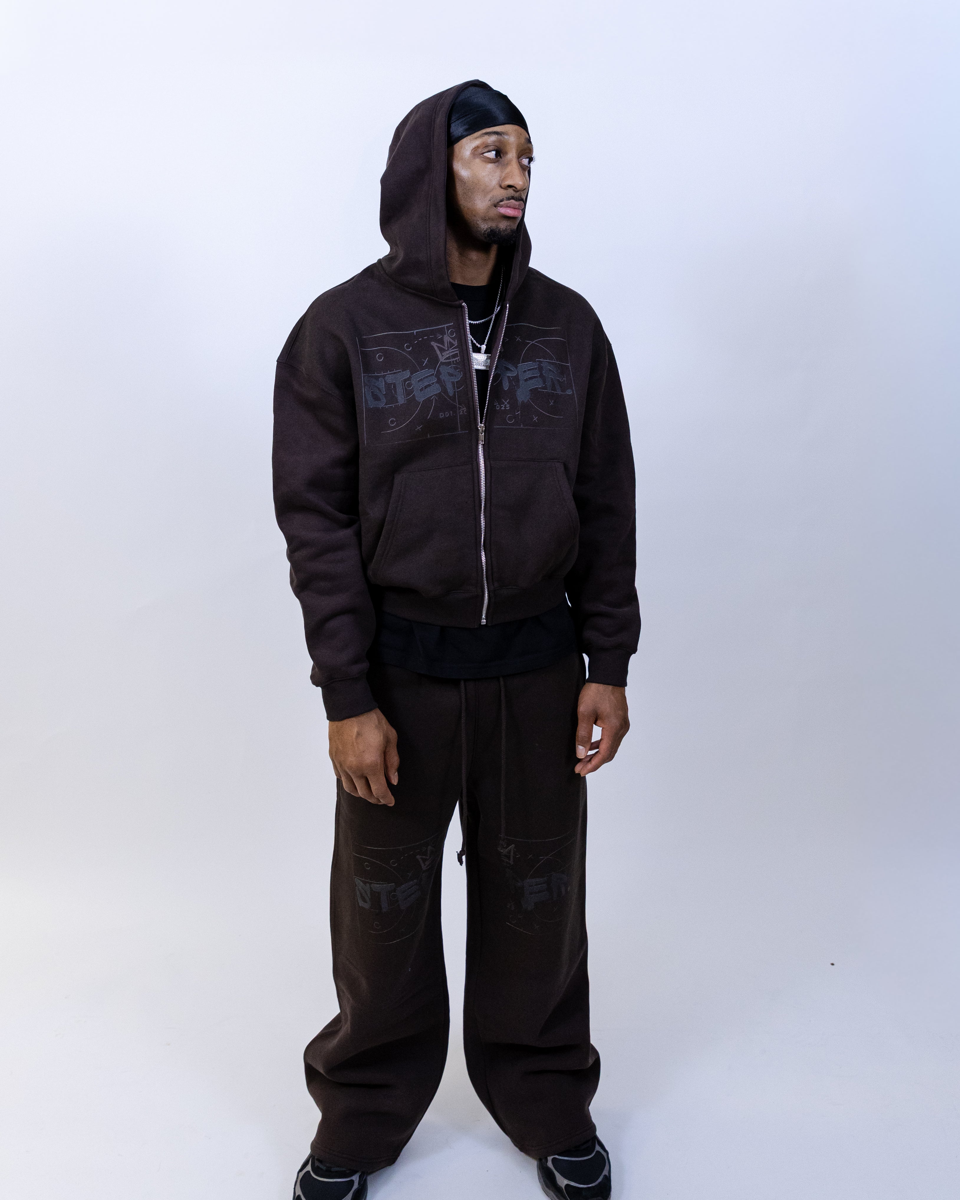 “STEADY HEAVY” Zip-Up Hoodie