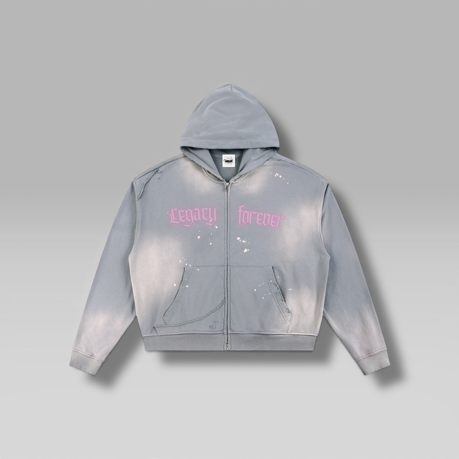 “LEGACY LEGACY” Sunfade Zip Hoodie
