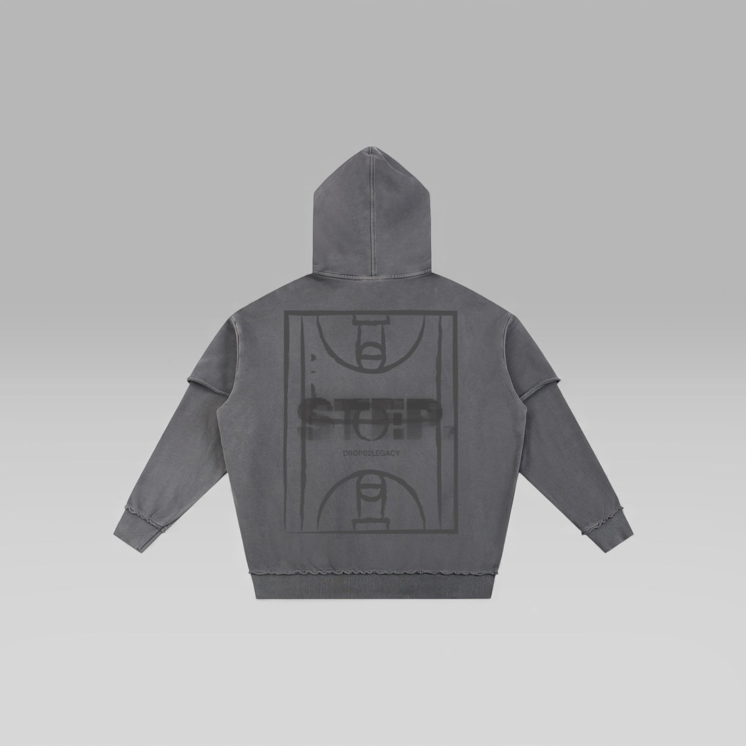 “STEP IN STONE” Double-Layer Hoodie