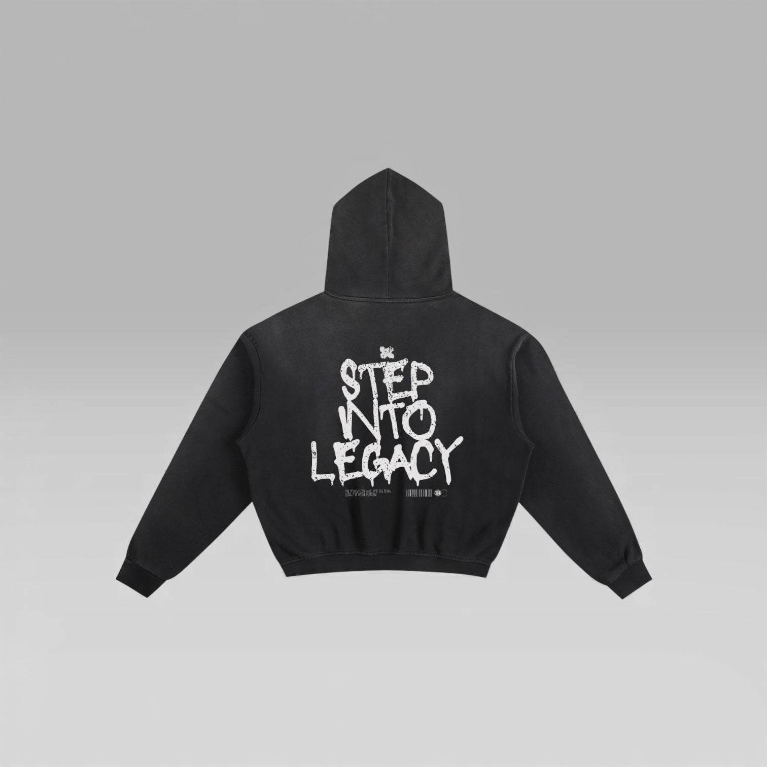 “STEP INTO LEGACY” Boxy Hoodie