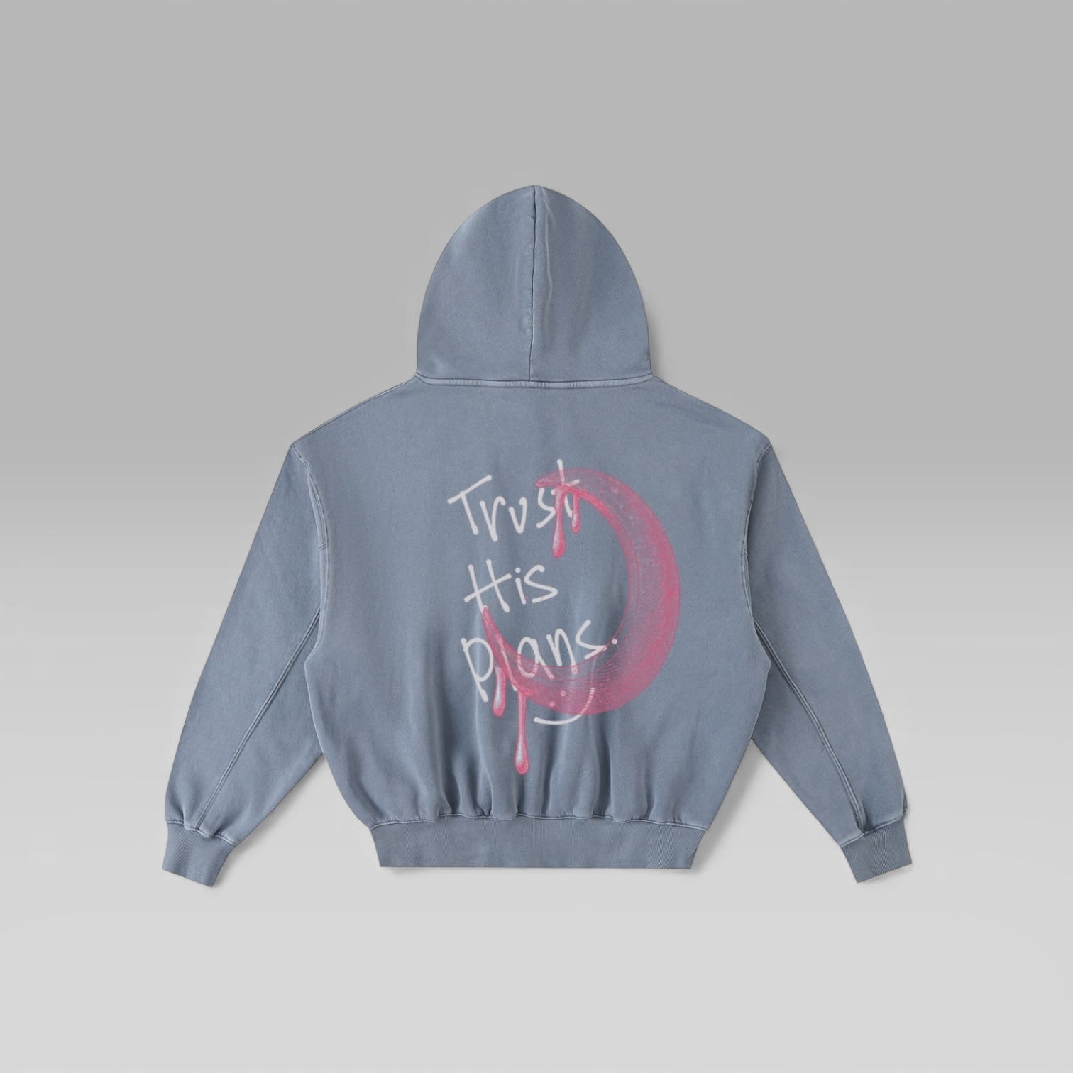 “STEP TRUST” Washed Fleece Hoodie