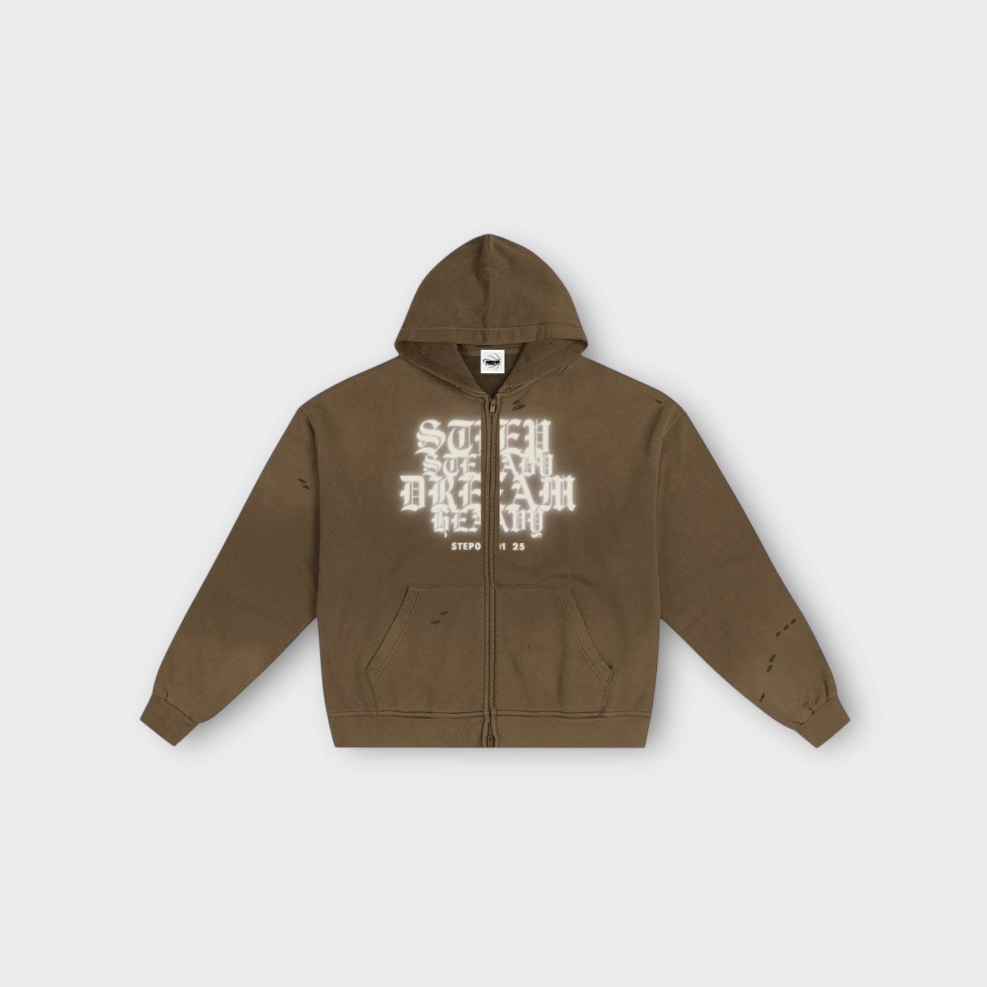 "STEADY"  Zip Hoodie