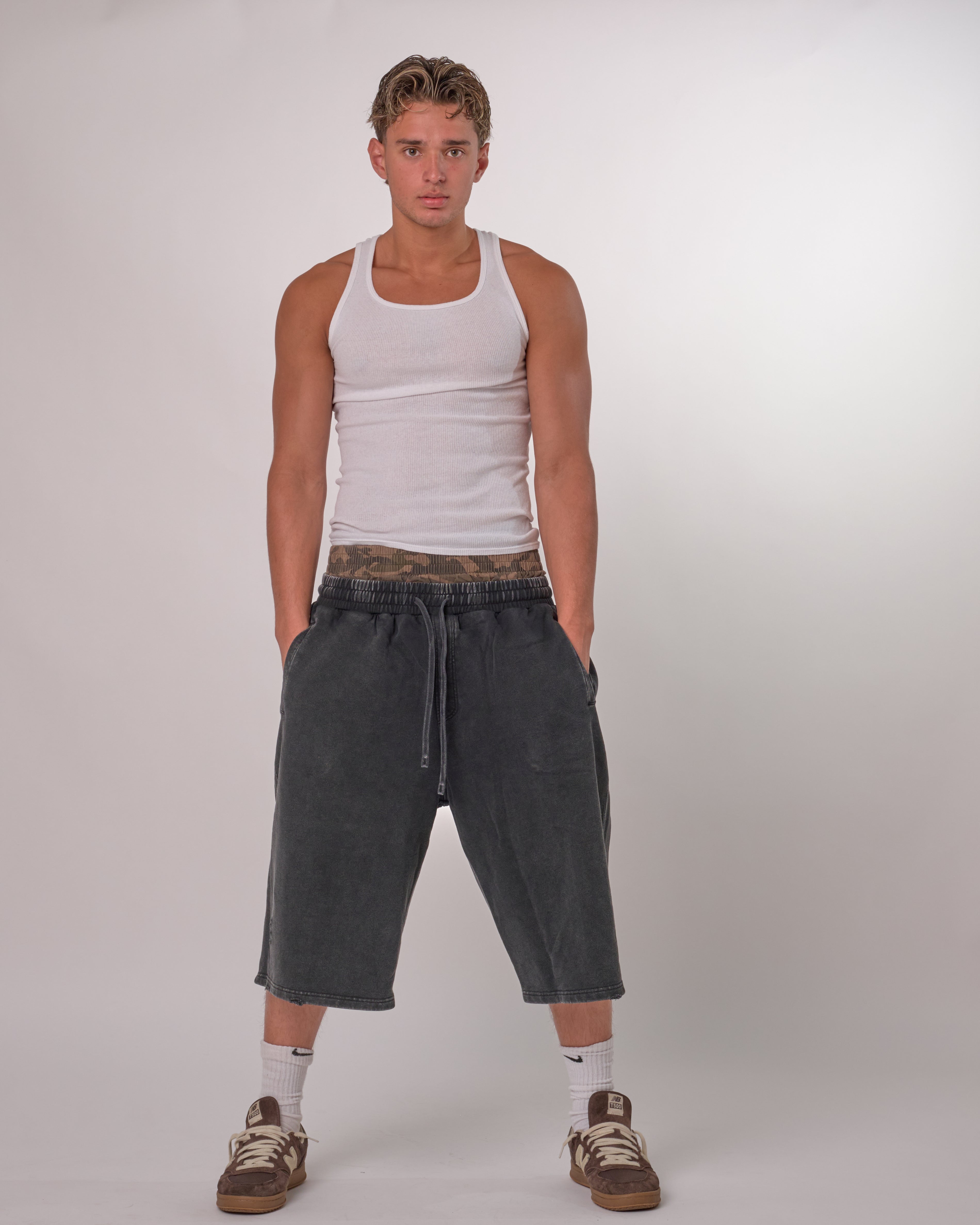CAMO DOUBLE SHORTS